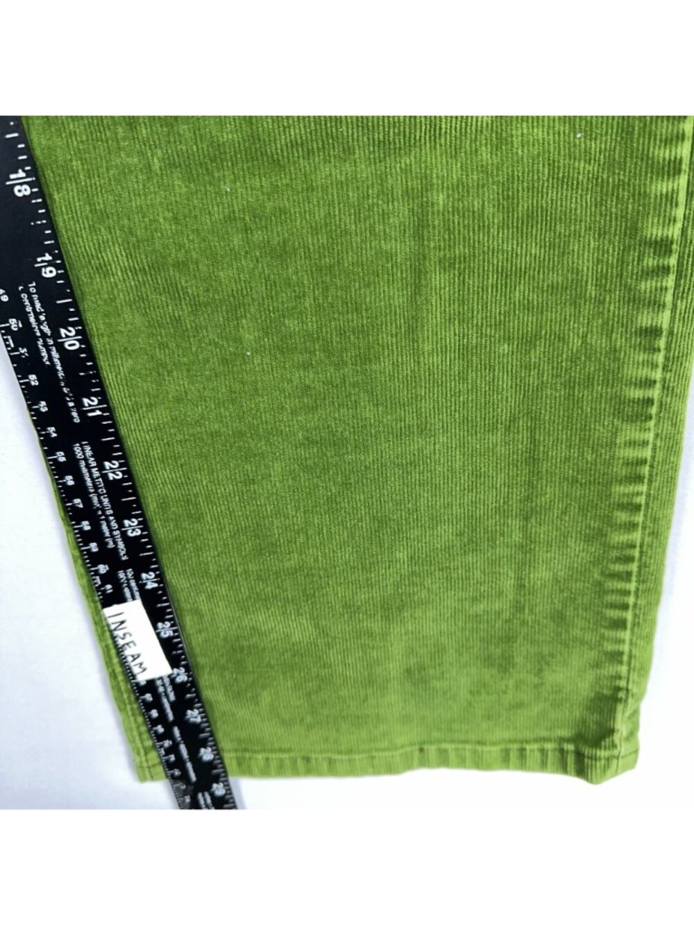 L.L. Bean Straight Corduroy Pants Favorite Fit Curvy Womens Size 14 Regular Gree - Picture 12 of 14